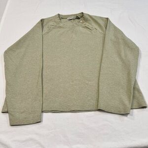 Orvis Women's Soft Long Sleeve Pull Over Top Sage Green Heather